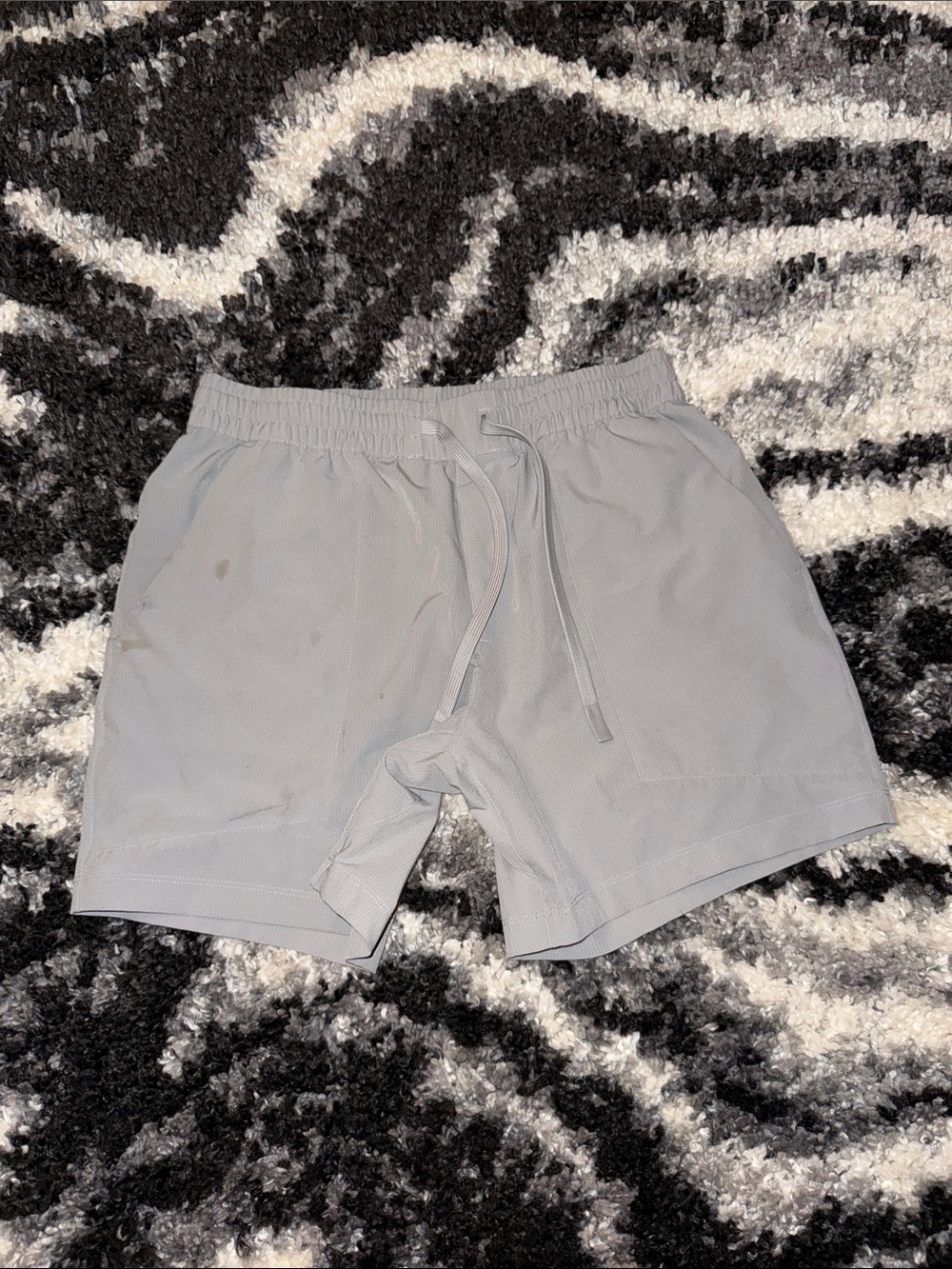 Men's Bearbottom Atlas Light Gray Athletic Shorts with Drawstring Waist